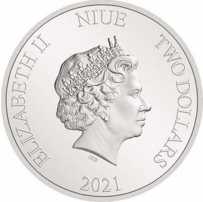 2021 2 Dollars Niue BU 1 Oz Ag Superman 1