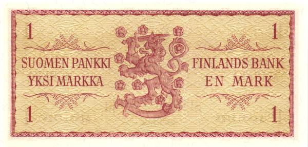 1963 1 Markkaa Fínsko