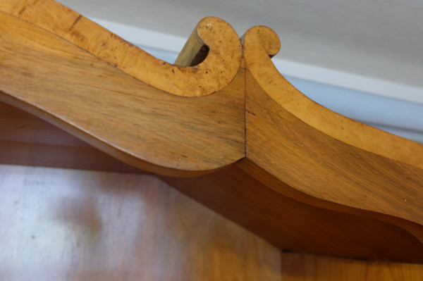 Biedermeier vitrína knihovnica 7