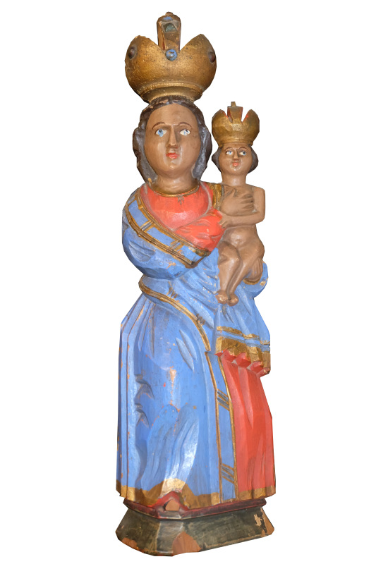 Drevená socha Madonny 18/19. storočie