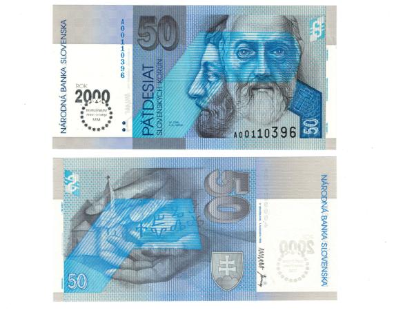 50 korún Slovenských bimilénium UNC