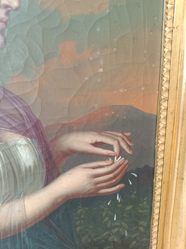 Obraz prelom 18/19 storočie.Dáma 3