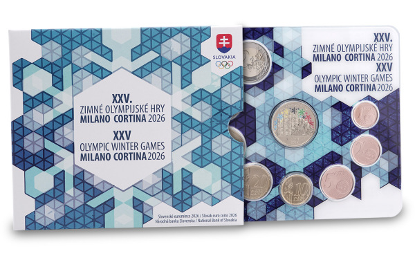 2026 Súbor mincí SR (2026) - XXV. ZOH Milano - Cortina d'Ampezzo 5