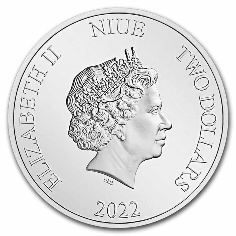 2022 2 Dollars Niue BU 1 Oz Ag Aquaman 1