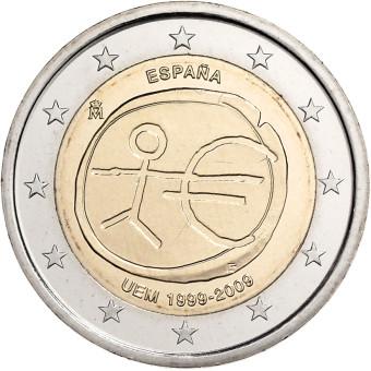 2009 2 Euro Španielsko - 10. výročie hospodárskej a menovej únie