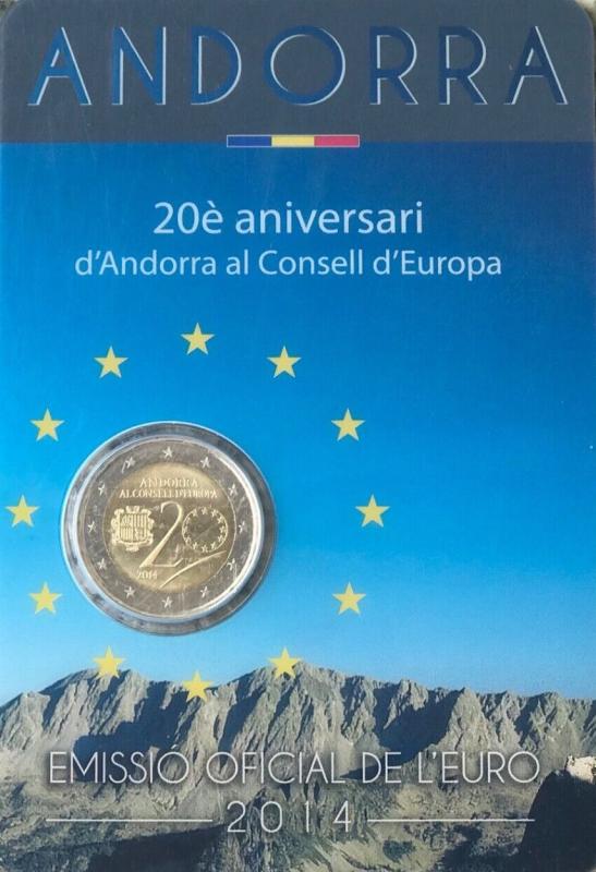 2014 Andorra 2 euro rada Európskej únie