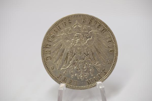 1910 Prusko 3 Marka A Wilhelm II