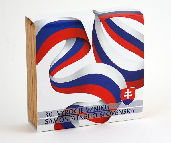 Medaila strieborná - 30.výročie vzniku samostatného Slovenska