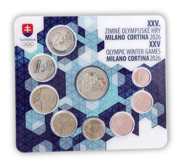 2026 Súbor mincí SR (2026) - XXV. ZOH Milano - Cortina d'Ampezzo 2