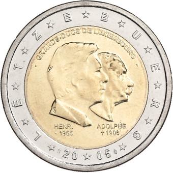 2005 2 Euro Luxembursko  - 50. výročie narodenia veľkovojvodu Henriho