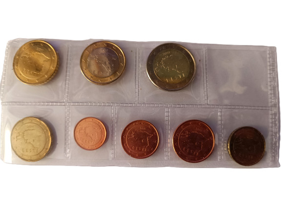 2011 Estónsko set euromincí komplet unc