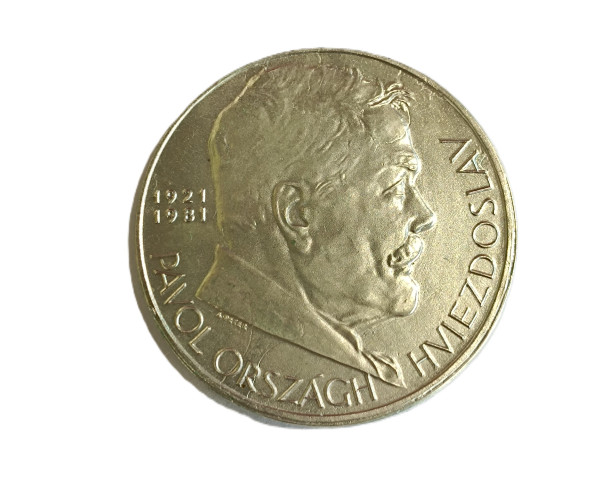 1981 medaila Pavol Országh Hviezdoslav SNS Kremnica