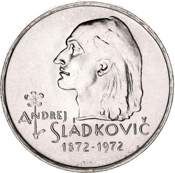 1972 20 Kčs - Andrej Sládkovič - 100. výročie úmrtia