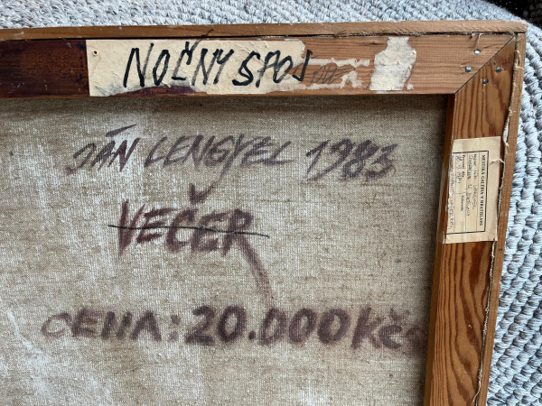 1983 Obraz Nočný spoj v BratislaveAkad. Mal. Ján Lengyel 5