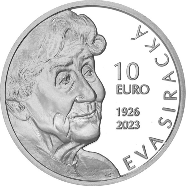 2026 Strieborná minca 10€ - Eva Siracká - 100.výročie narodenia