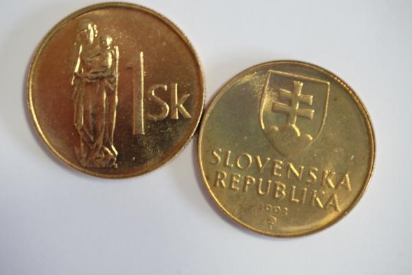1 Koruna Slovensko UNC 1993 - 2008