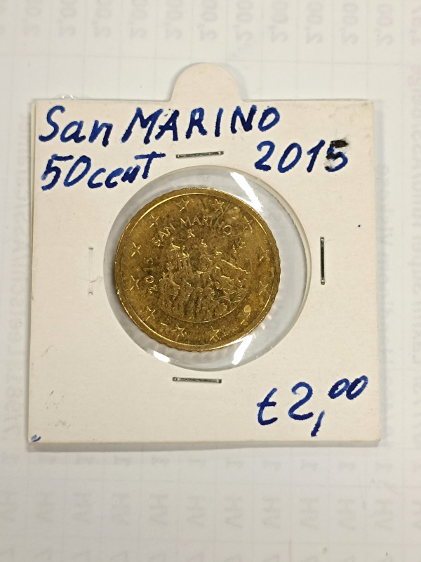 2015 San Marino 50 cent unc