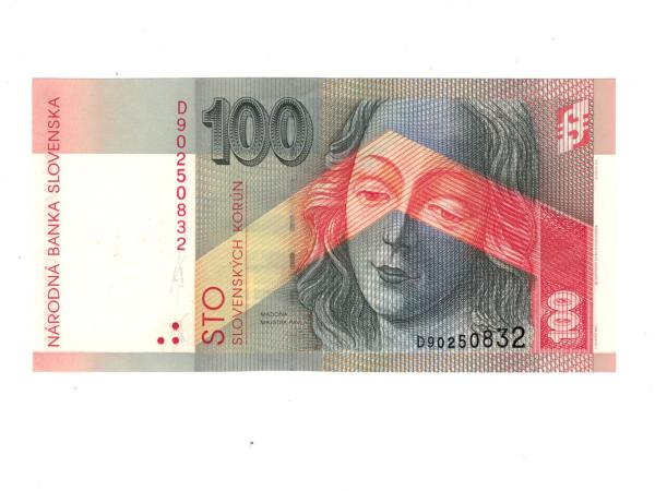 100 korún slovenských 1997 Séria D UNC