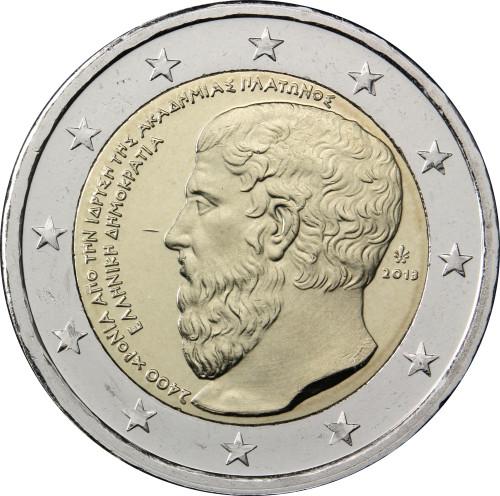 2013 2 Euro Grécko - 2400 rokov Platónovej Akadémie