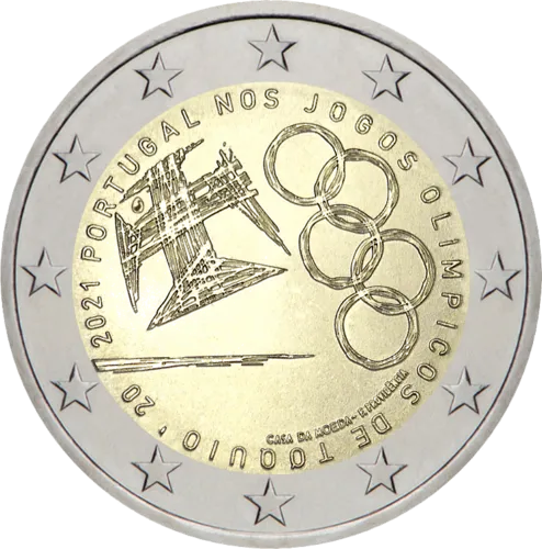 Portugalsko 2 eurá 2021 Olympijské hry v Tokiu
