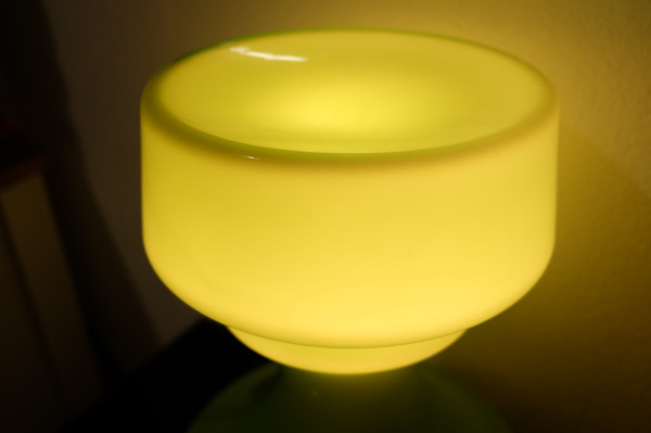 Zelená veža Ivan Jakeš sklenená stolová lampa Osvětlovací Sklo 2