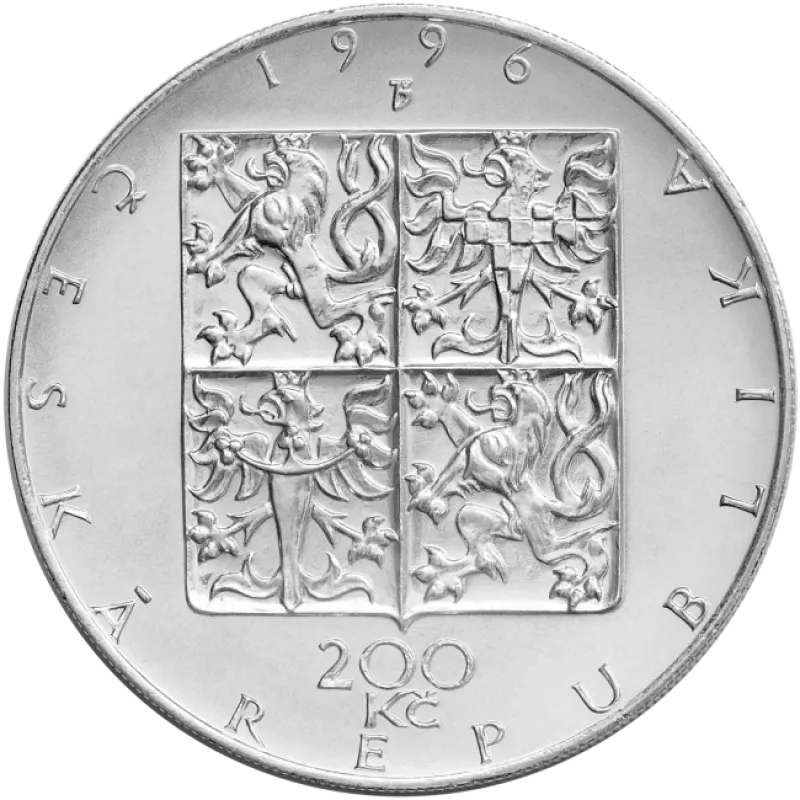 1995  Pamätná strieborná minca. 200 kč. 100. výročie zahájenia činnosti České filharmónie