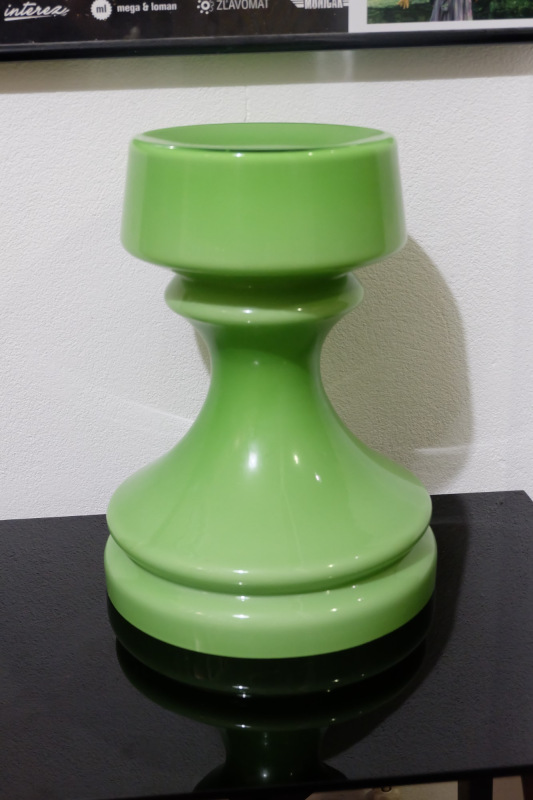 Zelená veža Ivan Jakeš sklenená stolová lampa Osvětlovací Sklo 3