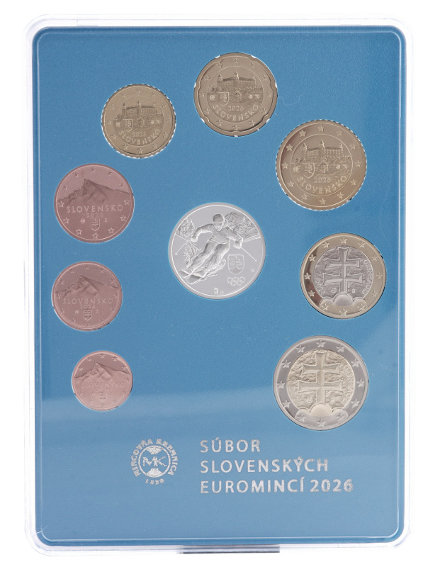 2026 Súbor mincí SR (2026) proof like v plexi obale - XXV. ZOH Milano - Cortina d'Ampezzo 2