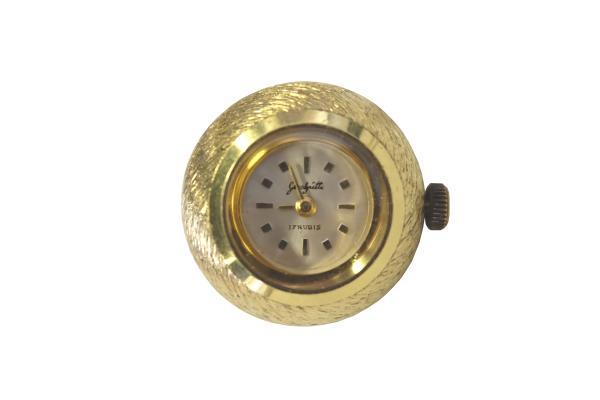 Dámske pozlatené šperkové hodinky Glashütte 17 rubínov