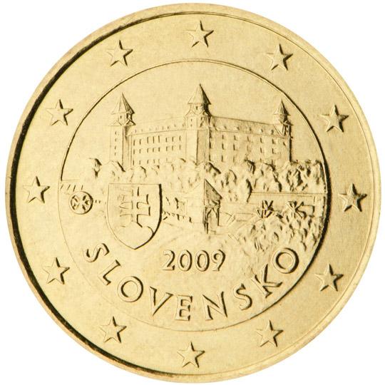 2009 50 centov Slovensko UNC