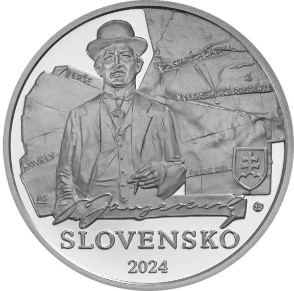 2024 Strieborná minca 10€ - Janko Jesenský - 150.výročie narodenia