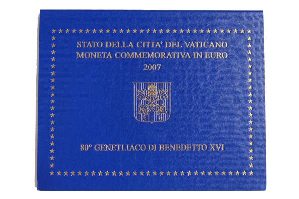 2007 Vatikán 2 euro - 80. narodeniny Jeho Svätosti pápeža Benedikta XVI.