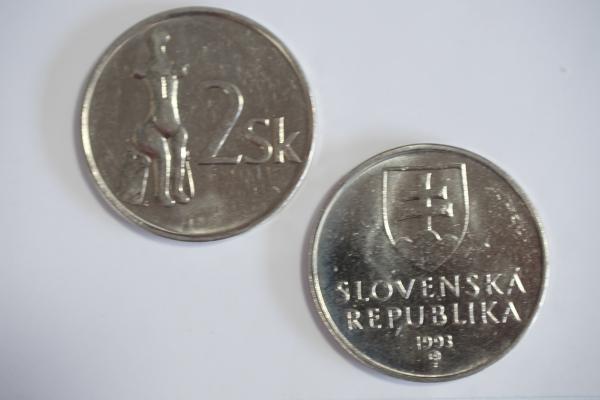 2 Koruna Slovensko UNC 1993 - 2008