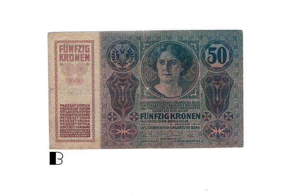 50 korún 1914 bez pretlače! Rakúsko-Uhorsko