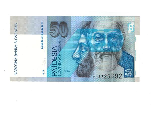 50 korún slovenských 1995 Séria C UNC
