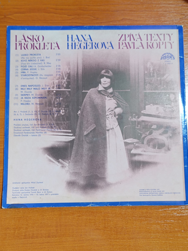 LP Platňa Hana Hegerová - Láska Prokletá 1
