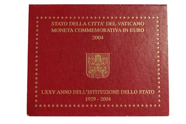 2004 Vatikán 2 euro 75. VÝROČIE ZALOŽENIA VATIKÁNSKEHO MESTSKÉHO ŠTÁTU