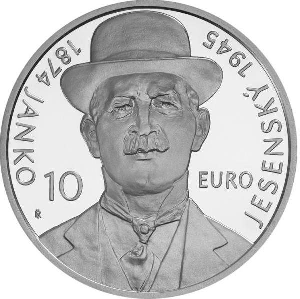 2024 Strieborná minca 10€ - Janko Jesenský - 150.výročie narodenia