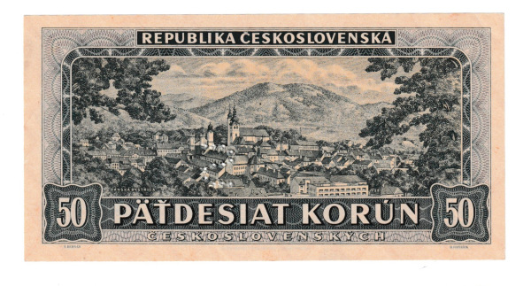 1948 50 kčs Štefánik séria A Stav N vzácna perforácia S 1